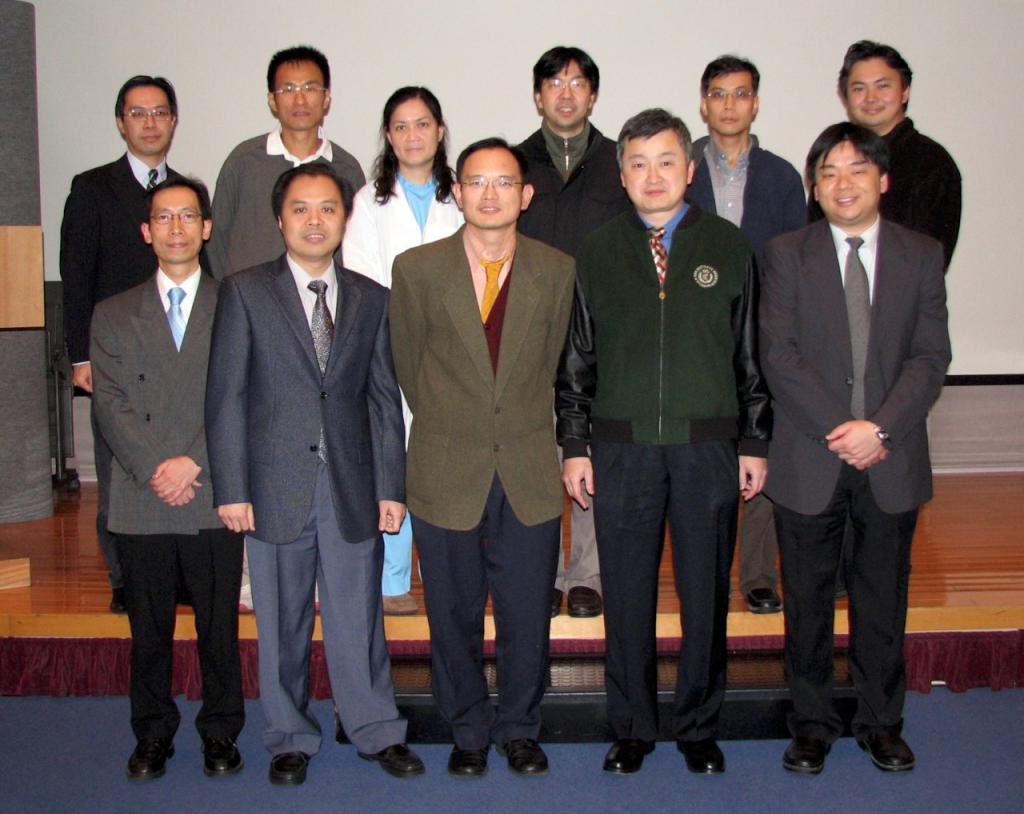 From left to right, Front row: Dr CHING Chi Keung, Dr TANG Kam Shing, Dr CHAN Wai Ming, Dr YAN Wing Wa (Chairman), Dr CHAN Yan Fat Alfred (Secretary); Back row: Dr LAU Chun Wing Arthur (Website Editor-in-chief), Dr CHAN Kin Wai, Dr CHAN Pik Kei Osburga (Treasurer), Dr CHAN King Chung Kenny, Dr SO Sheung On, Dr TAI Kian Bun