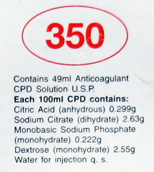 cpd solution label