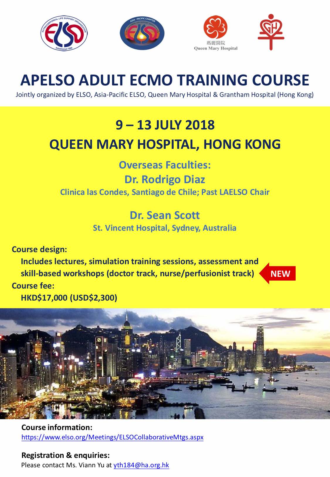 2018 5th APELSO Adult ECMO Training Course 1st announcement