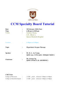 CCM Specialty Board Tutorial 20180220