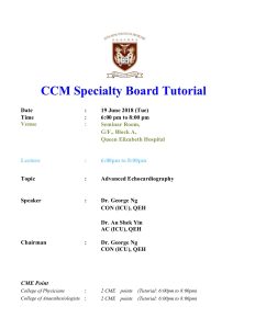 CCM Specialty Board Tutorial 20180619