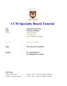 CCM Specialty Board Tutorial 20181030