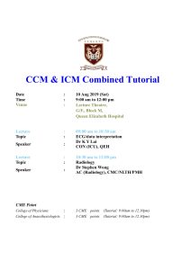 CCM ICM Combined Tutorial 20190810