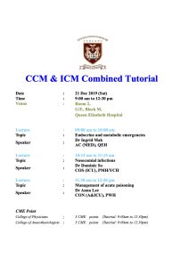 CCM ICM Combined Tutorial 20191221