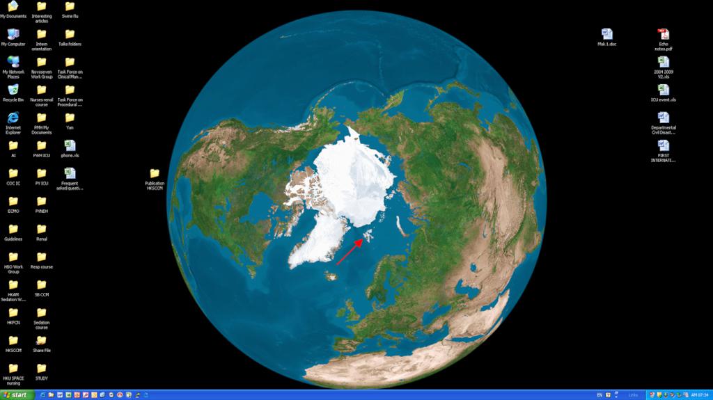 Position of the island “Spitsbergen” is indicated by an arrow.